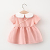 Summer children's short sleeve dress, small princess costume, 2021 collection, Korean style, with short sleeve