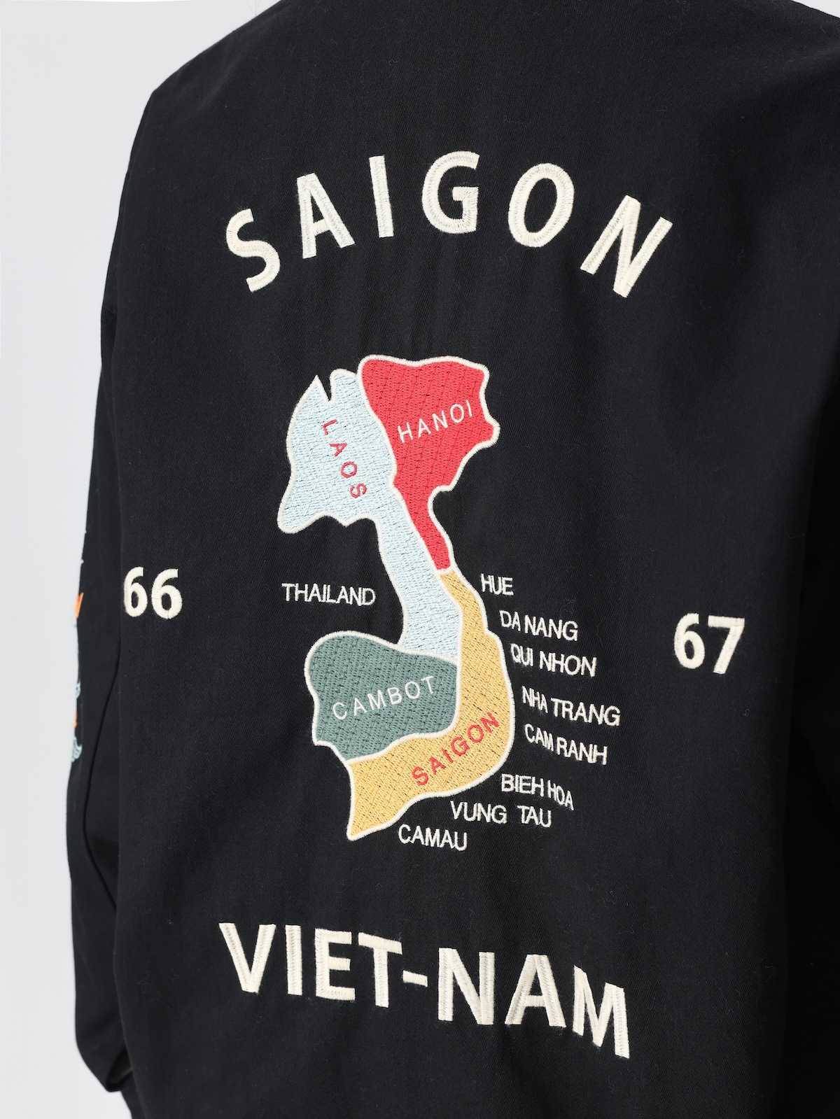 Spring and Autumn Yokosuka Jacket Vietnamese Embroidery Oriental Retro Vietnam Jacket Ami Khaki Work Jacket 3