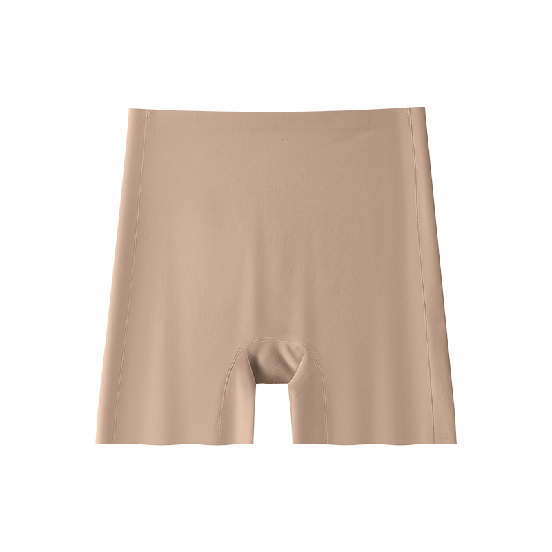 Base líquida de tres puntos para evitar la luz, tono especial, piel oscura, ropa interior de seguridad invisible, entrepierna de algodón puro, bóxer dos en uno sin costuras