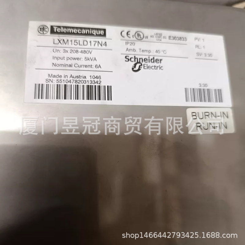 施耐de 电气处理器 LXM15LD17N4 全新原装包邮出售议价