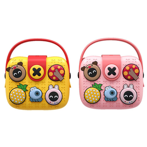 Kewo Cool 2nd Generation Kids Handbag, National Trend Single Shoulder Backpack for Babies, Piggy Bank Cartoon DIY Crossbody Bag Gift