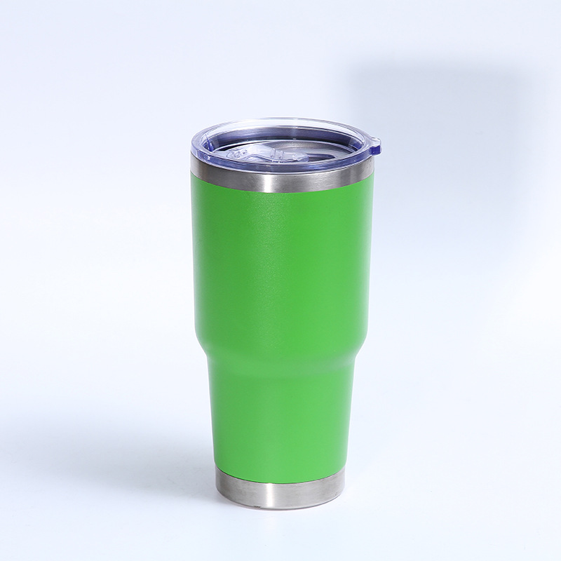 Gran capacidad 30oz taza de vacío de acero inoxidable al aire libre portátil taza de plástico spray sellado taza de helado con tapa
