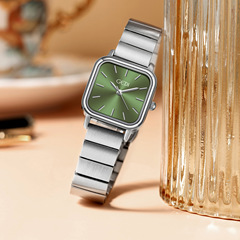 歌迪簡約小眾高級感手錶網紅方形合金女表防水石英女士手錶批發