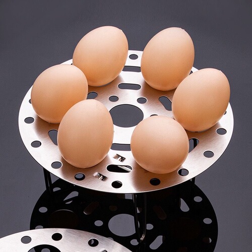 High-stile multi-purpose thick stainless steel steamer rack water separator household universal steamer tray pressure cooker steaming plate