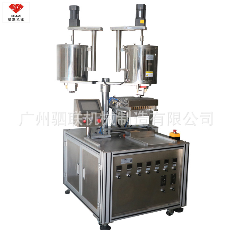 全自动彩妆机械唇彩唇膏10孔硅胶口红灌装机12孔口红笔填充机