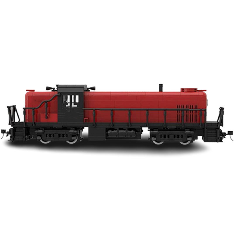 Red Train Building Block Model Small Particle Construction Toy_voghion.com