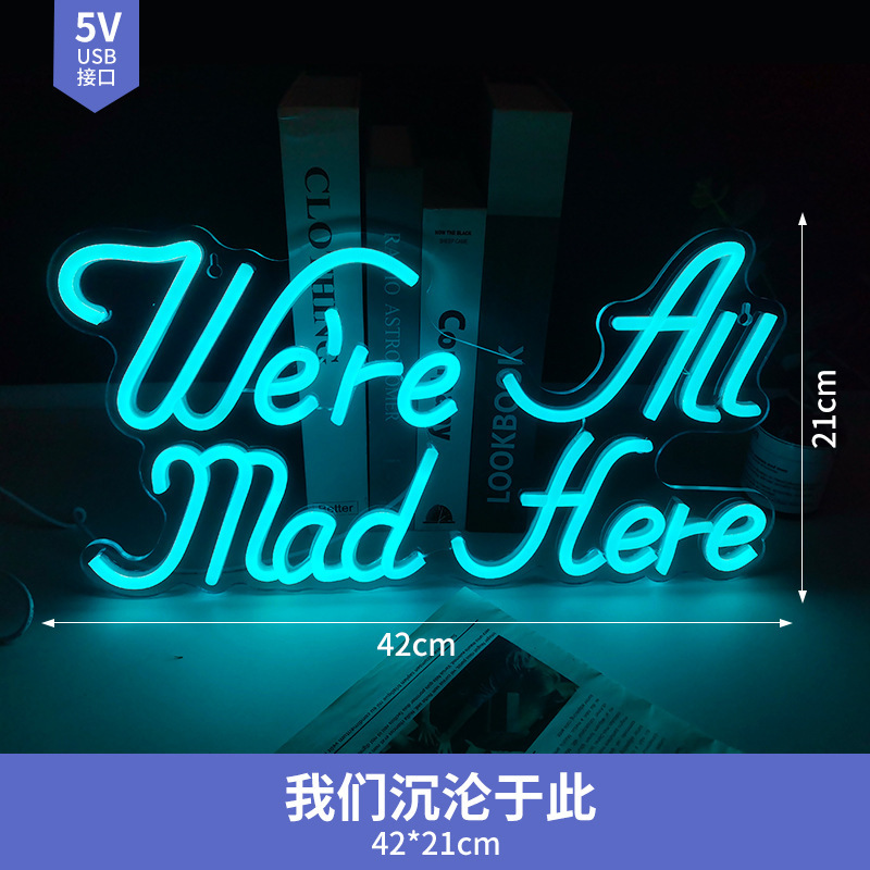 发光字母灯牌定制跨境亚克力led霓虹灯广告牌店铺创意装饰氛围灯|undefined