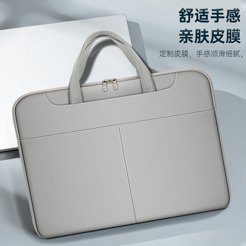 Business commuter laptop bag, men's tote bag, business bag, slip-on laptop sleeve, wholesale for export.