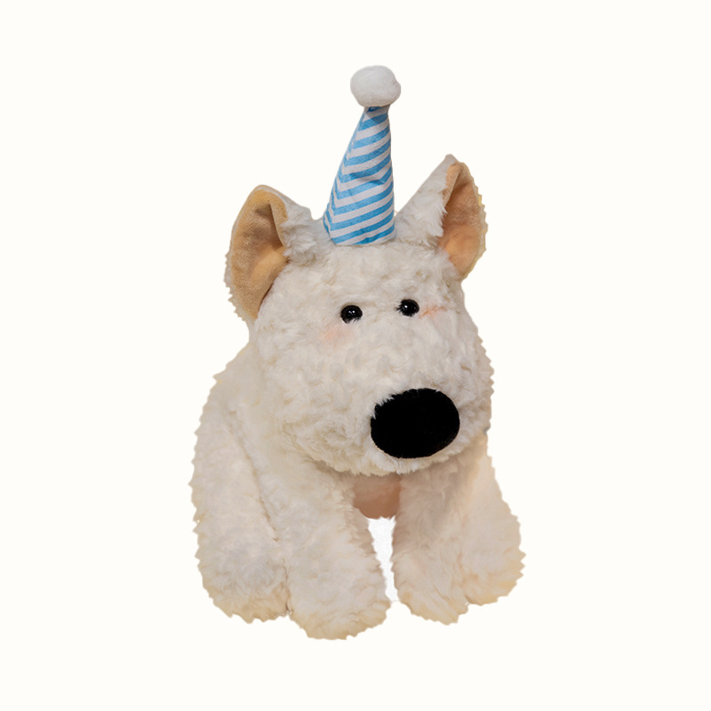 新しいウエストハイランド子犬人形ぬいぐるみかわいい犬人形睡眠枕布人形誕生日ギフト|undefined