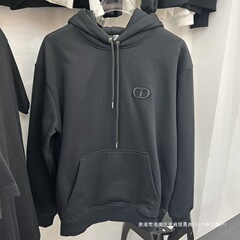 秋冬新作ヨーロッパ版スウェットシャツカジュアルファッションデリバリーレタールーズ刺繍フード付きプラスベルベット長袖在庫あり