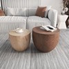 solid wood Baidunzi tea table stool hotel originality Log Wooden pier Side table Tree stump Decoration a living room Yuen Tun Corner table