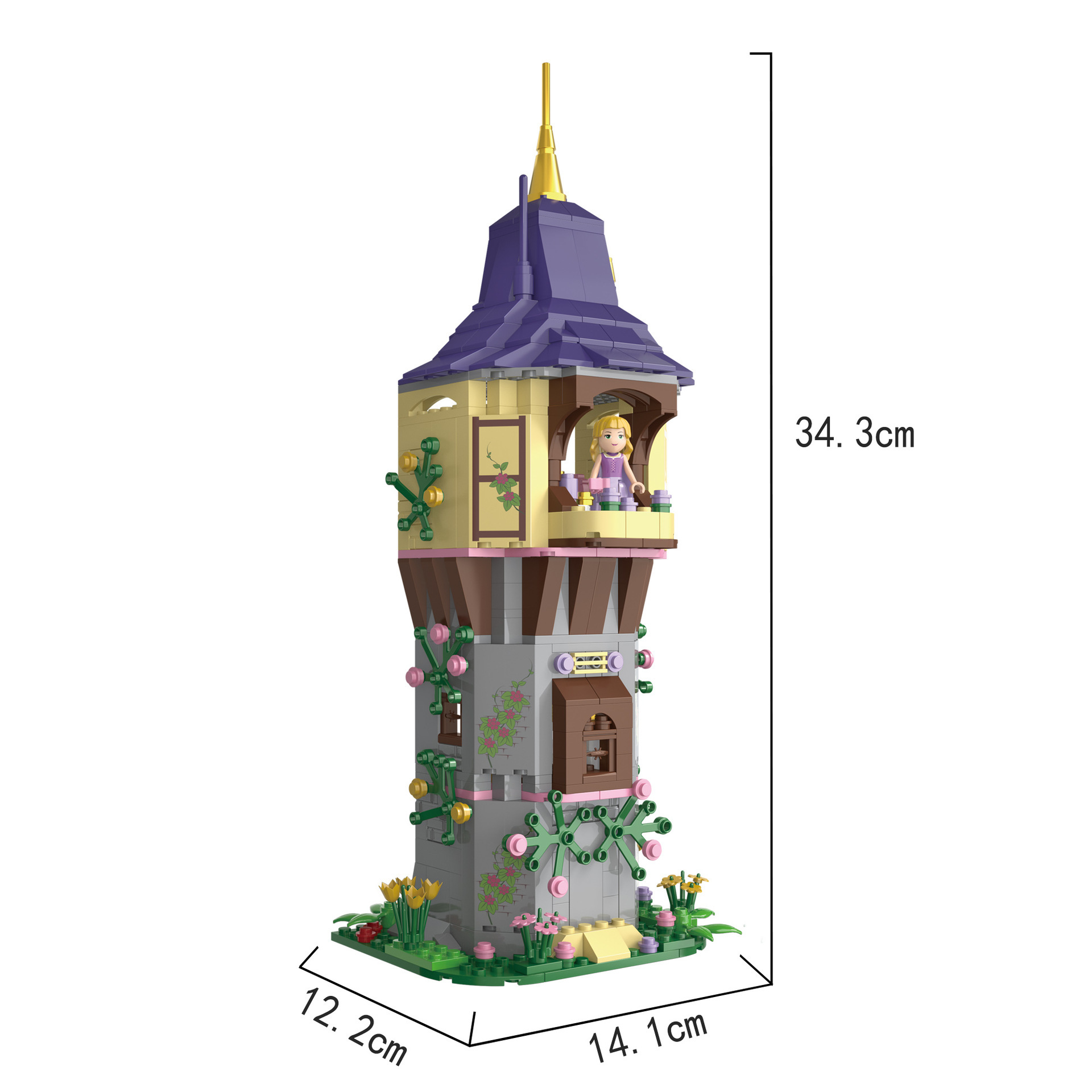 13292-A01城堡造型图+尺寸
