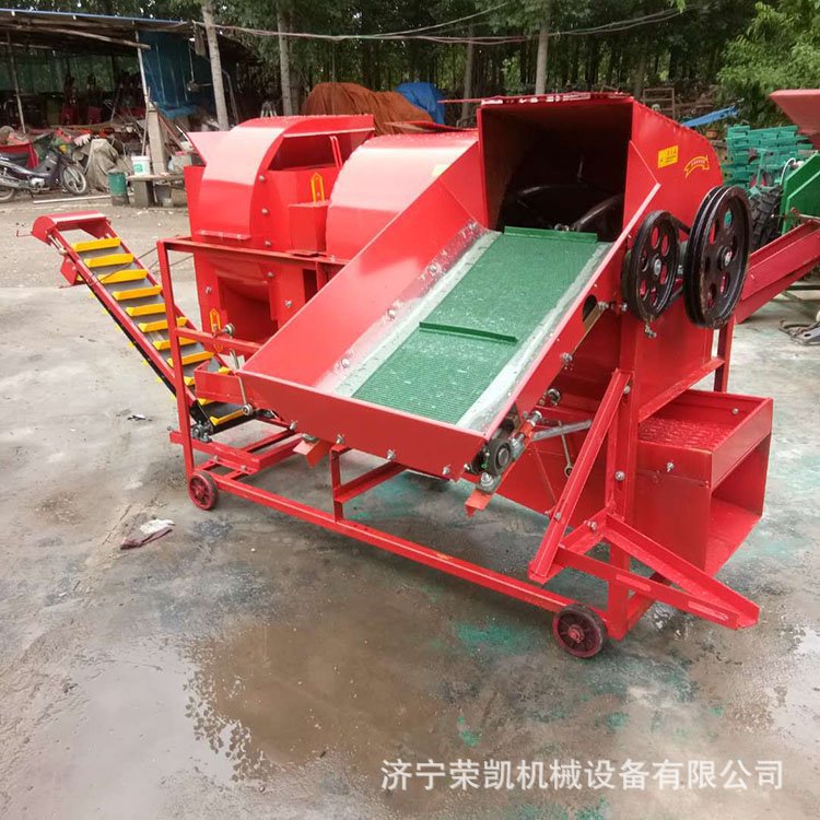 中型花生去秧摘果机图 可装袋干湿两用摘果机 农用摘果花生机价格