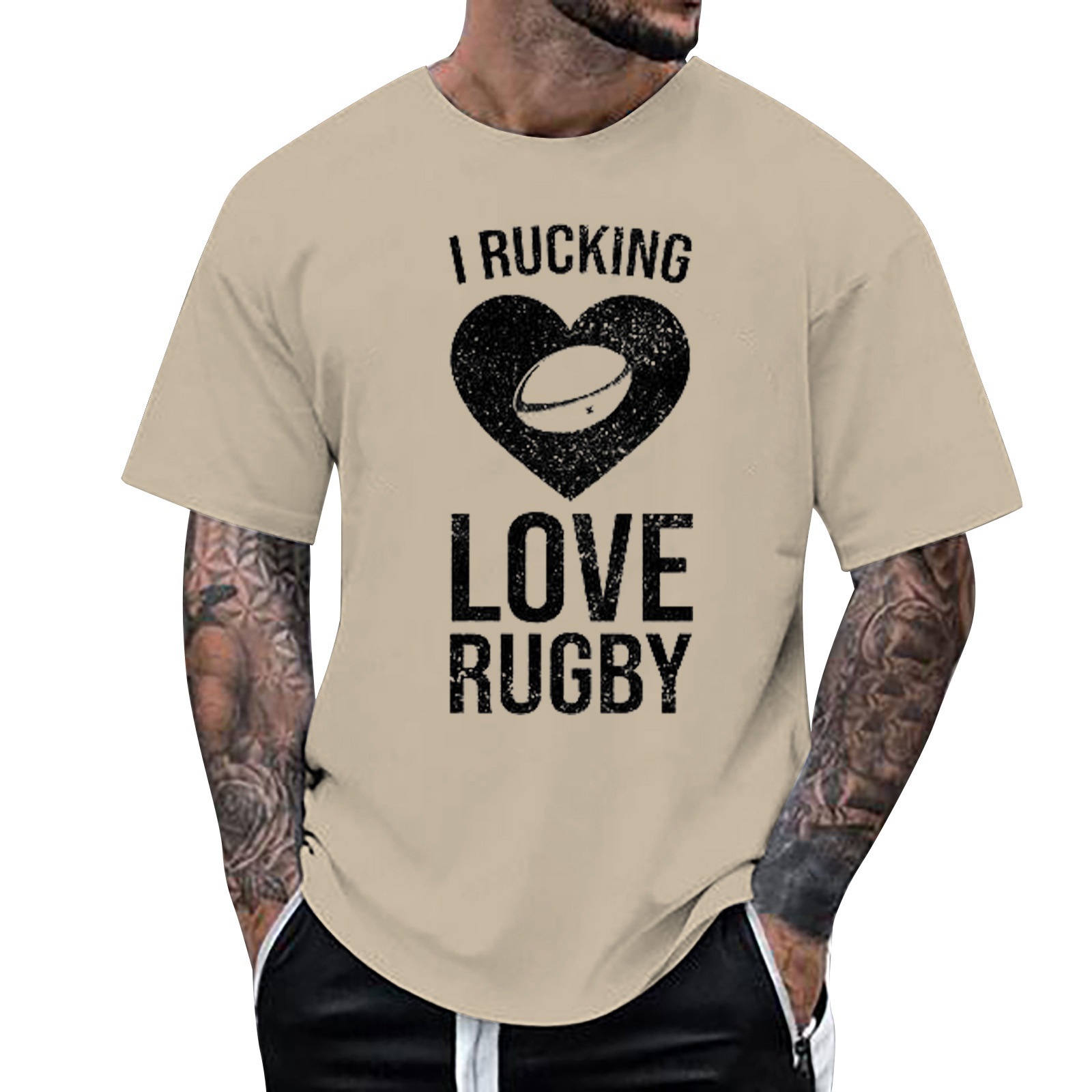 Koszulka męska do rugby z 2023 r., luźny sweter z krótkim rękawem_voghion.com
