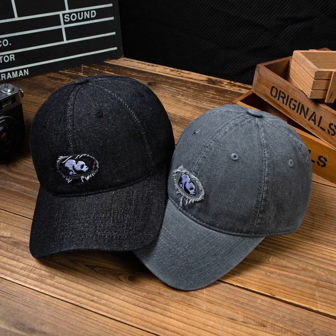 Denim fashionable spring retro baseball cap