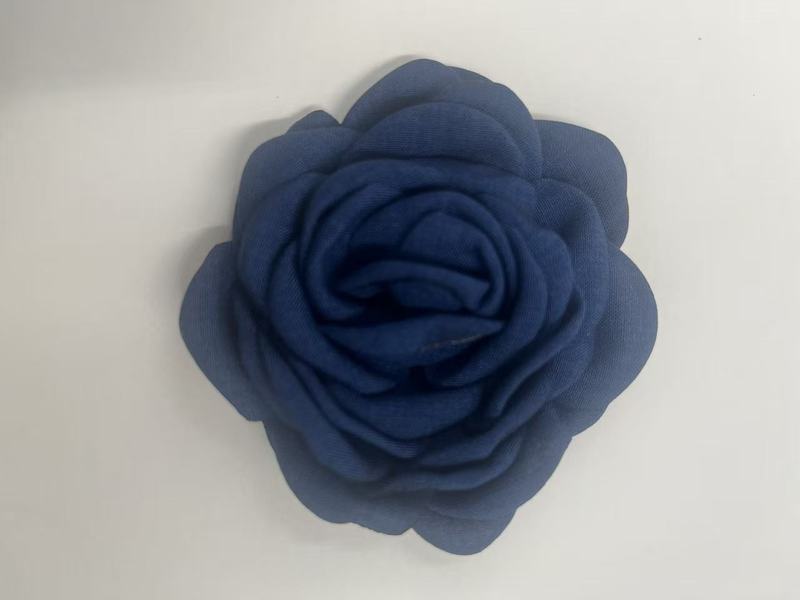 Caro同款烤边布艺花朵9cm立体烧边花朵diy发饰鞋帽胸花饰品配件|undefined