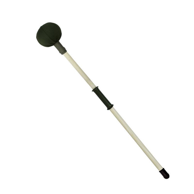 1.85-meter ash wood pole for stabbing, coaching, and ball-handling training; Q-warehouse self-defense training equipment.