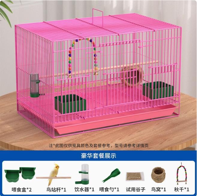 新しい鳥かごエコヴィラ大型折りたたみセキセイインコ鳥かご黒鳳凰真珠鳥高級ケージ送料無料|undefined