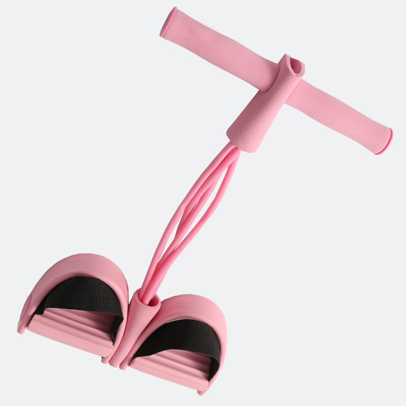 Ventas Directas de fábrica 4 tubo de tensión del pedal Dispositivo de abdominales tensión contracción cuerda yoga tensión cinturón Fitness ayuda