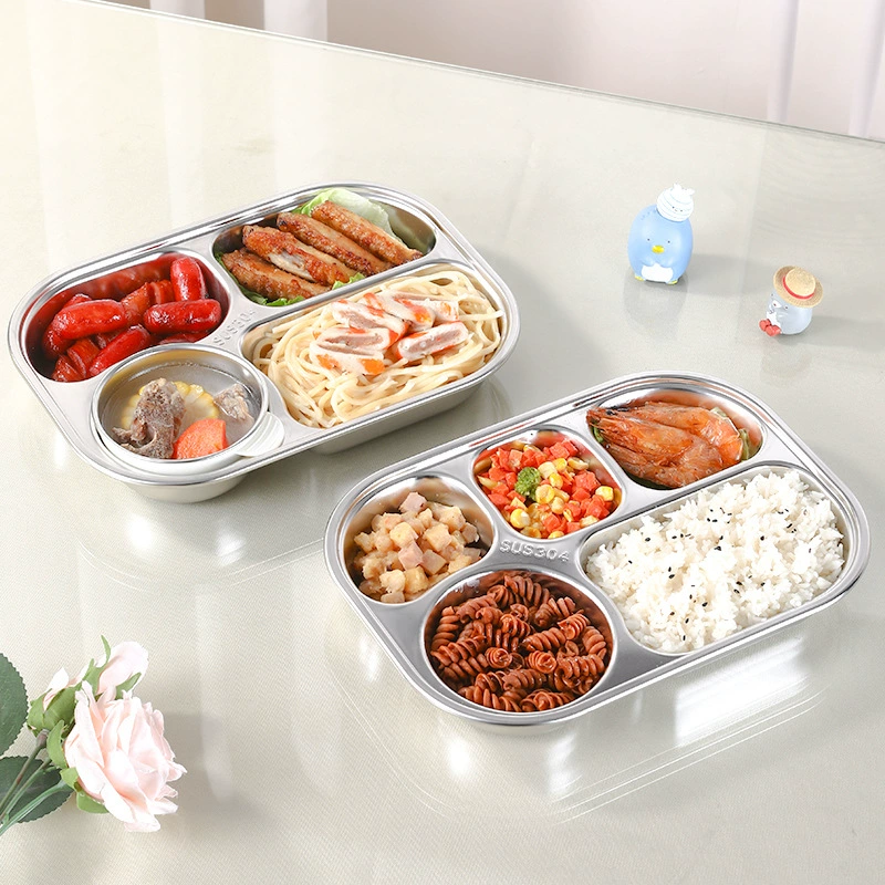 Пищевая 316 нержавеющая сталь детская мультяшная тарелка присоска