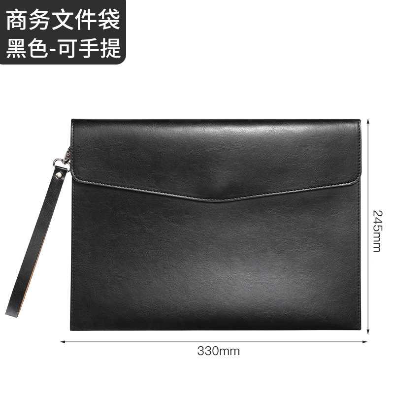A4PU ファイルバッグ ビジネス オフィス ファイルバッグ シンプルな契約書バッグ 会議情報収納 スポット封筒 支払い|undefined