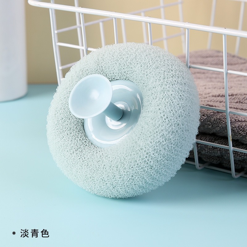 Bola de baño nuevo estilo con ventosa bola de baño artefacto de barro exfoliante bola espumosa suave y no dispersa flor de baño colgante transfronterizo