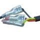 LED lights modified three-core wire towing two-wire harness double switch wire self-locking touch button switch control