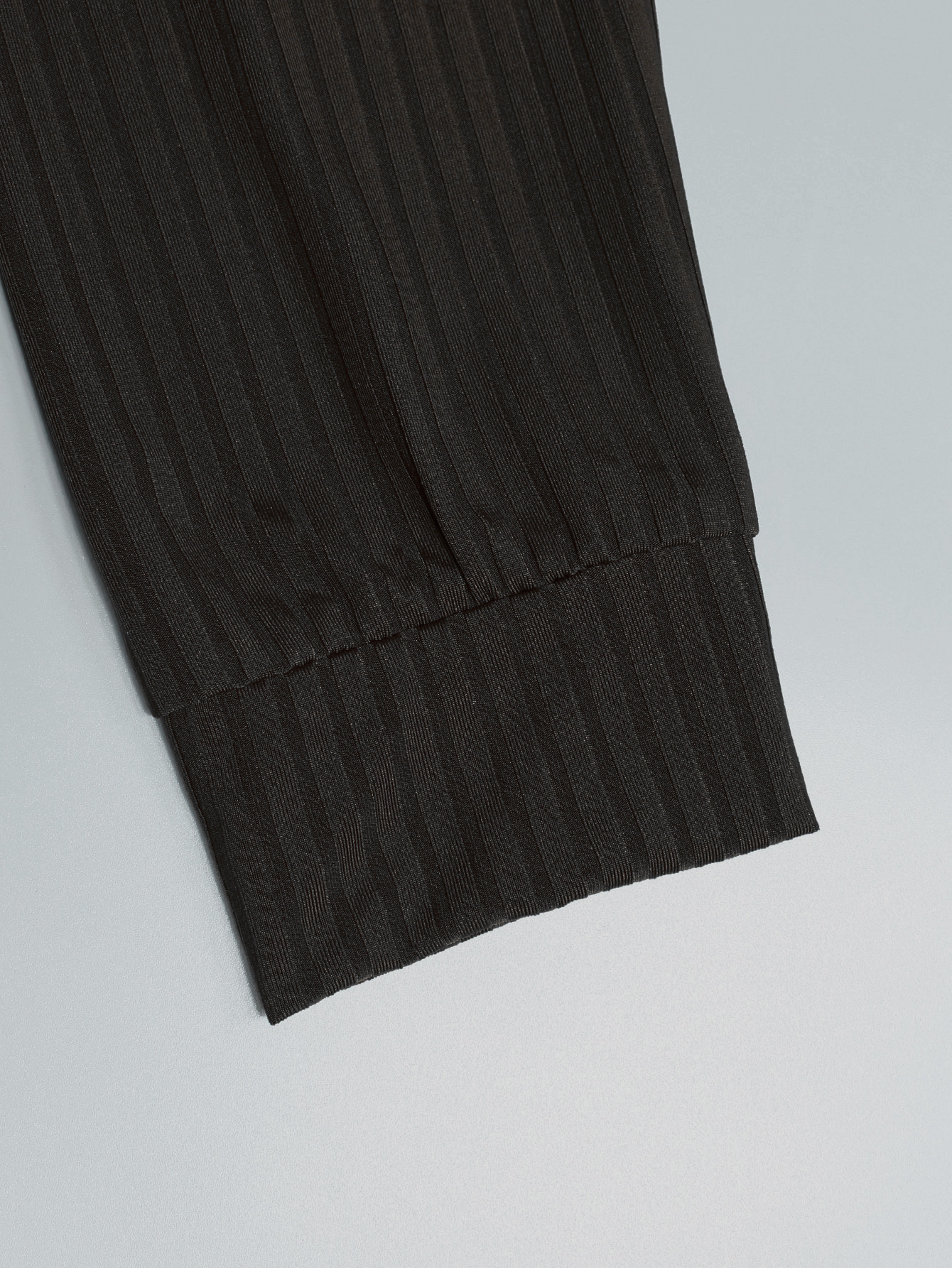 Simple Style Style Wholesale Men's Simple Style Stripe Solid Color Long Sleeve Pleated Men's Tops