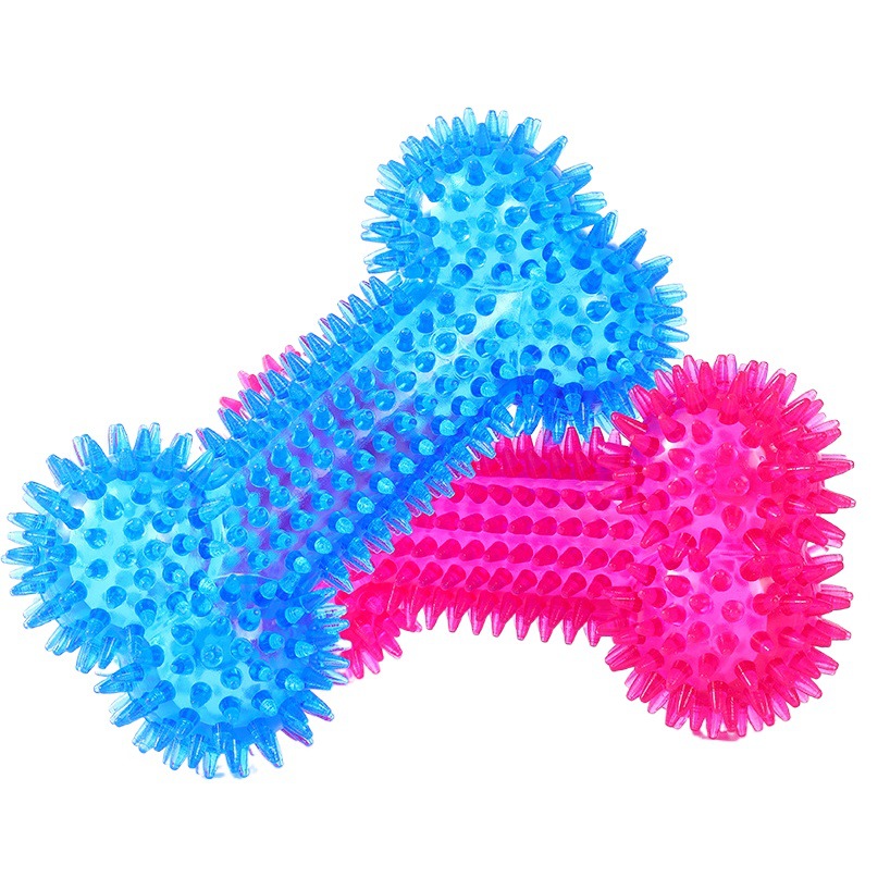 En stock al por mayor pipitao bola perro juguete mascota juguete bola mascota sonido TPR mascota espina hueso
