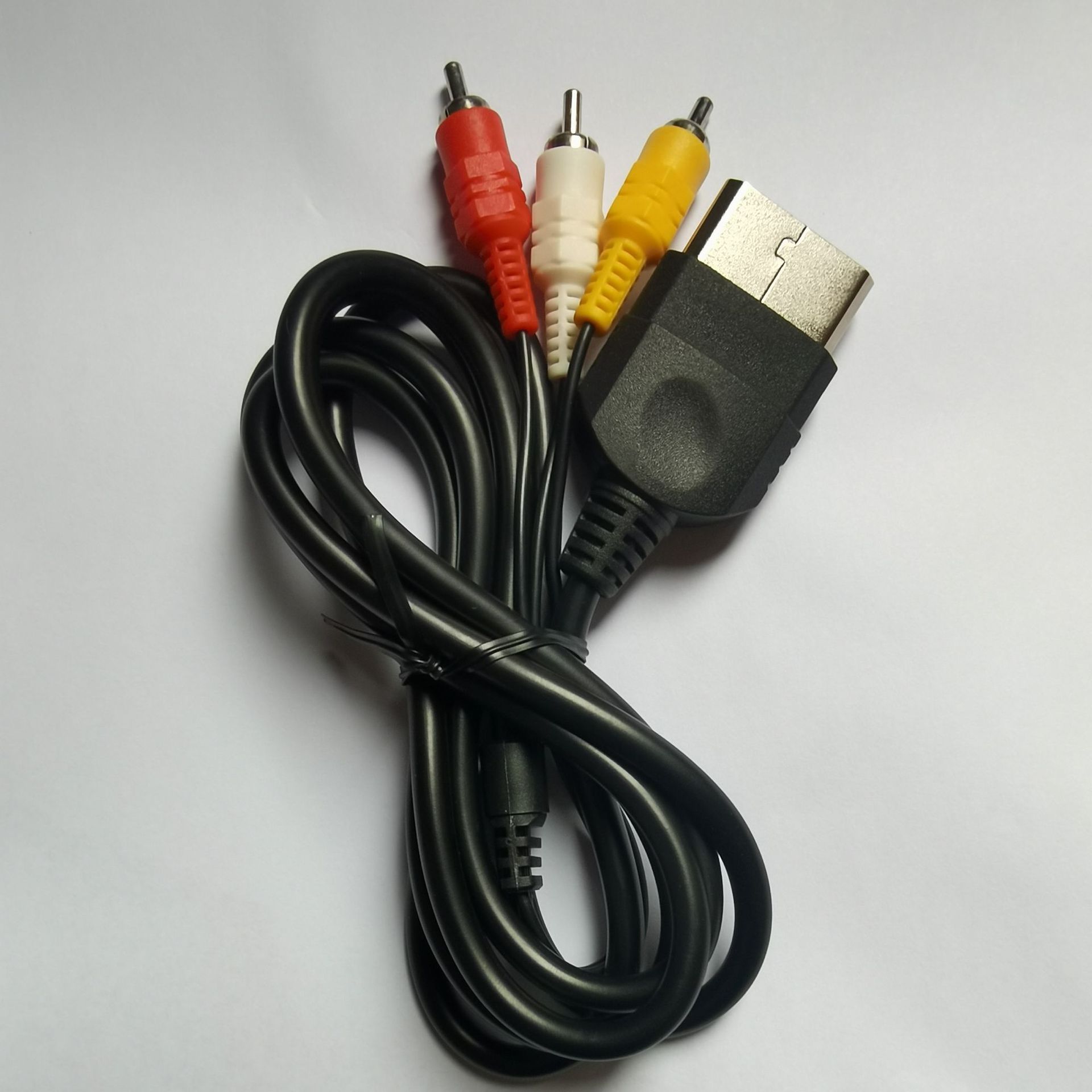 xboxav音视频线xbox一代av线1.8M黑色圆线|ms