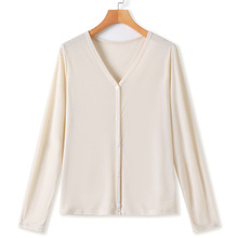 韵殿冰凉微透感莱赛尔天丝开衫夏季薄款百搭慵懒宽松显瘦开衫上衣