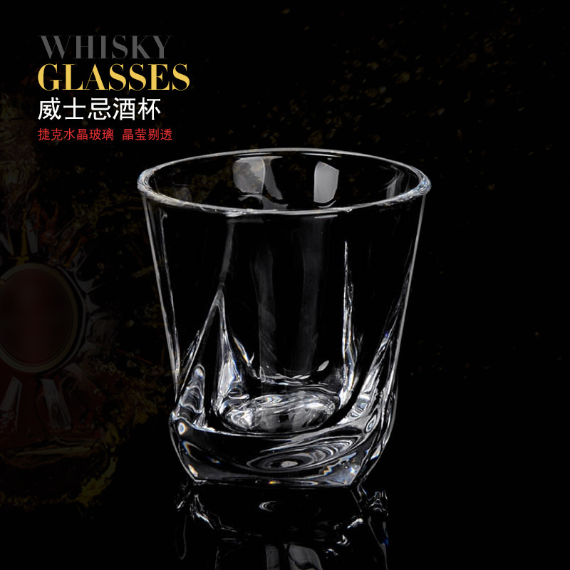 Vaso de vinos de Amazon suministro de vidrio de cristal creativo europeo Vaso de vinos de vinos de whisky de cerveza de bar