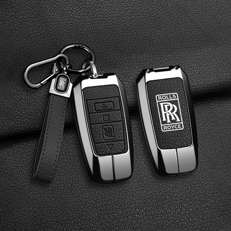 Suitable for Rolls-Royce Cullinan Car Key Cover, Metal Key Protection, Stylish Case for Phantom Ghost Suitable for Rolls-Royce Cullinan Car Key Cover, Metal Key Protection, Stylish Case for Phantom Ghost