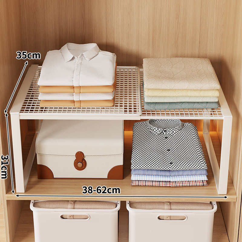 흰색 [접이식] 길이 38-62CM, 너비 35CM, 높이 31CM, 단일 레이어