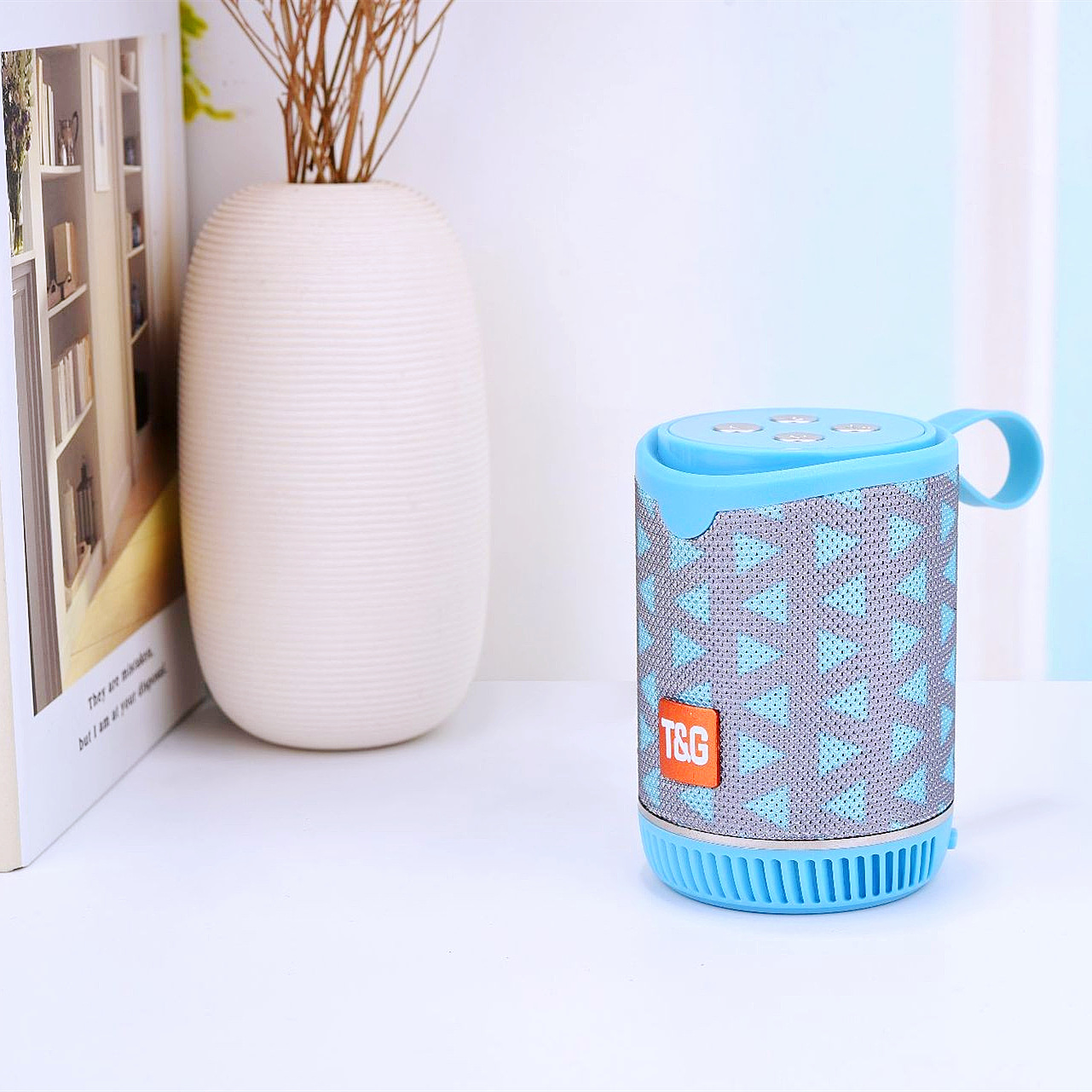 E-commerce nuevo TG528 par de tela TWS altavoces Bluetooth creativos regalos subwoofer portátil tarjeta de audio