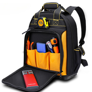 Backpack Durable Tool Kit Electrician Ladder Portable Multifunctional Maintenance Bag Canvas Storage
