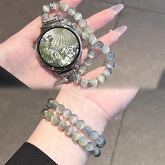 【烟雨江南】适用华为Gt5手表表带Gt4新款猫眼串珠腕带女款高级夏