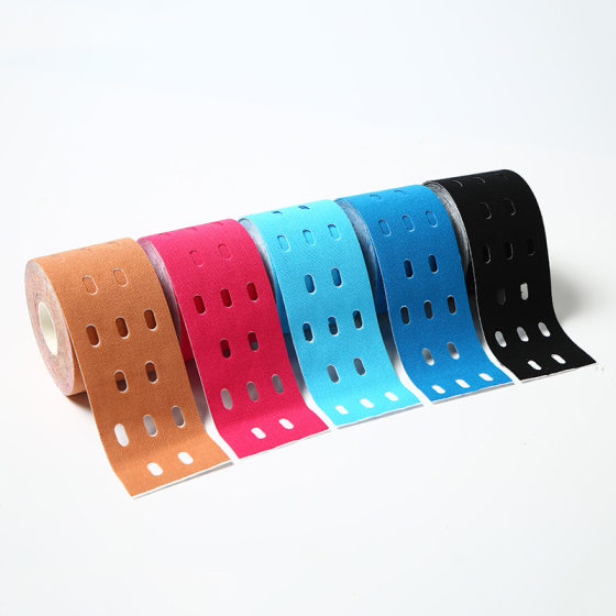 2024 Fitness Breathable Muscle Sticker Punched Muscle Sticker Physiotherapy Sports Elastic Bandage Muscle Internal Effect Sticker Manufacturer