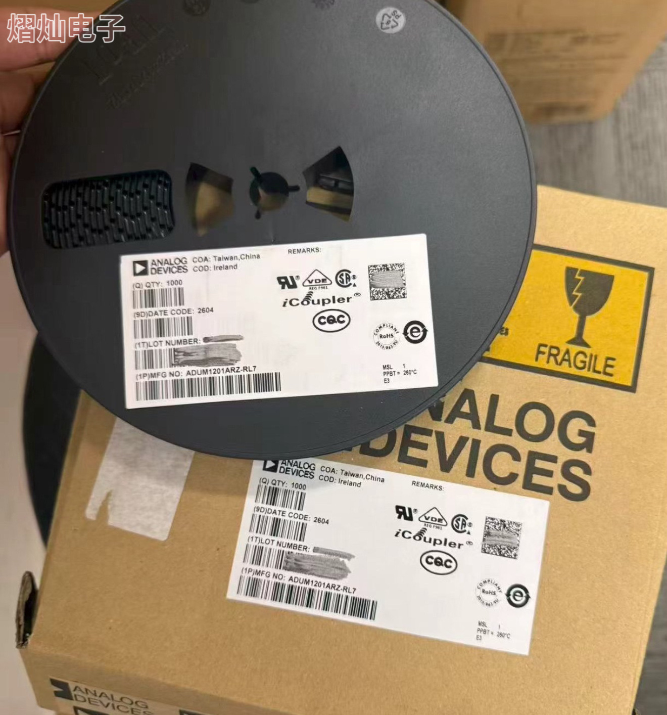 ADUM1201ARZ-RL7 高速磁隔离 电源逆变器PLC仪表信号隔离专用芯片