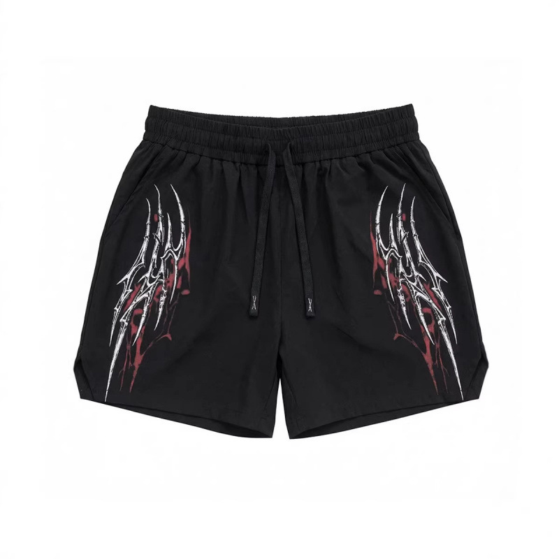 Cross-Border European Size Men's Sports Shorts Woven Stretch Fitness Shorts Trendy Printed Beach Shorts Cycling Training Shorts Cross-Border European Size Men's Sports Shorts Woven Stretch Fitness Shorts Trendy Printed Beach Shorts Cycling Training Shorts