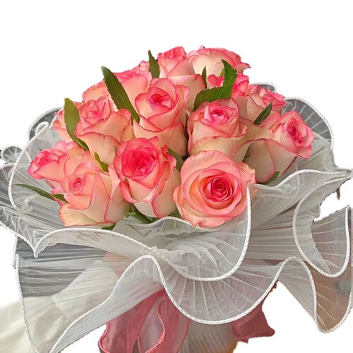 Waves yarn, wave pleated yarn, fresh flower simulation green plant packaging edging, Korean floral art package flower DIY material 