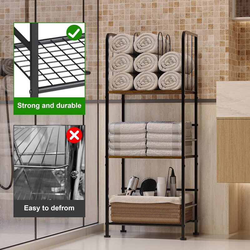 Cross-Border Ready-Made Towel Storage Rack Space-Saving Towel Rack Three-Layer Detachable Bathroom Pool Towel Rack