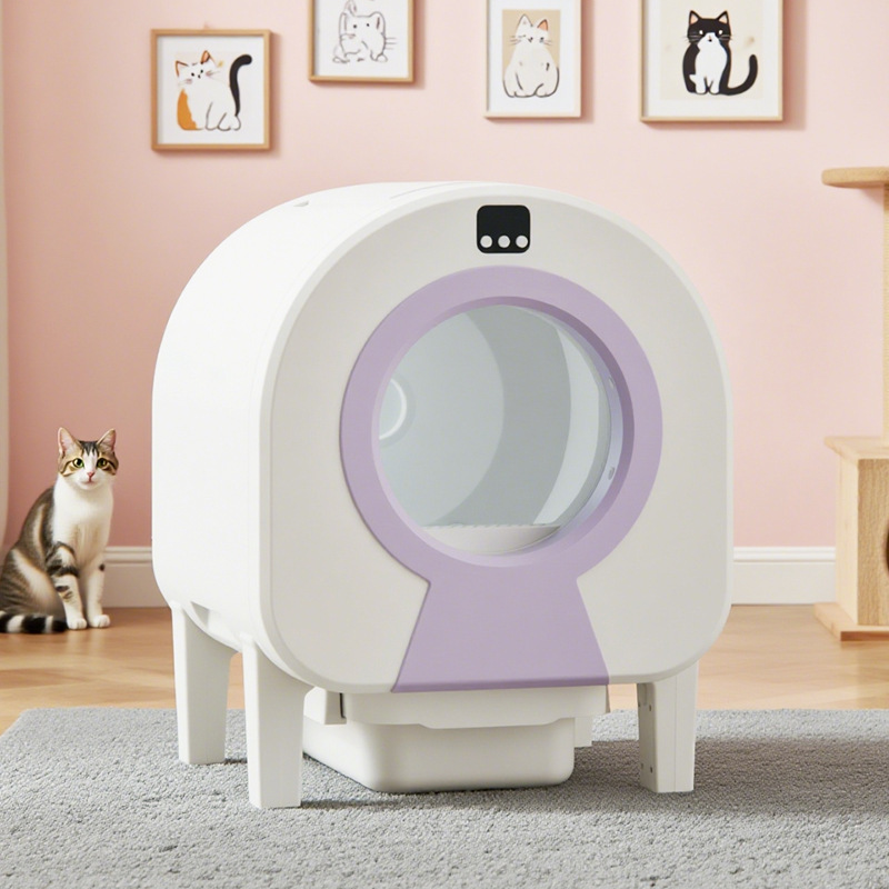 スマート猫トイレ、全自動清掃、飛沫防止、密閉型大型自動清掃、うんちすくい、ペット電動猫トイレ|undefined