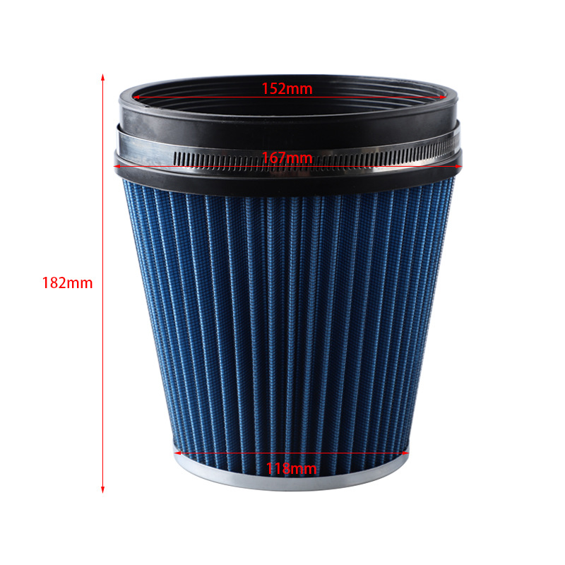 Cross-border car modified large flow 152mm mushroom head 6-inch filter element intake mushroom head air filter