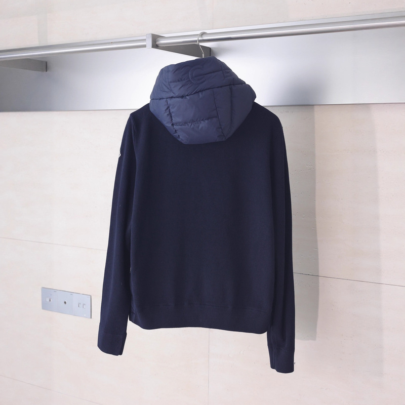 蒙家25s秋冬针织羽绒服外套时尚休闲针织袖立领外套轻薄男女同款|undefined