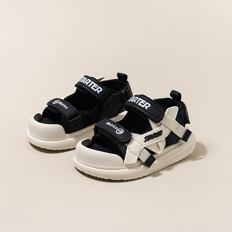 2025 Summer New Soft Bottom Velcro Toe Sandals 2-6 Years Old Sports Sandals Beach Shoes Summer Children