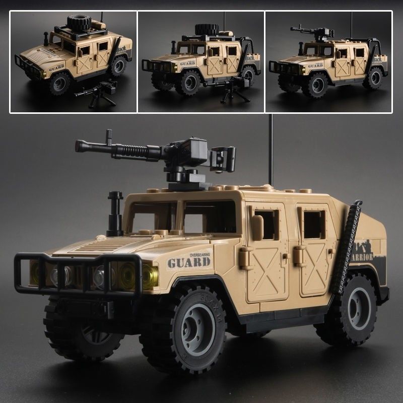 [Venta al por mayor de fábrica] Compatible con juguetes de bloques de Lego, vehículos todoterreno militares Hummer, vehículos blindados, beneficios de regalo para niños