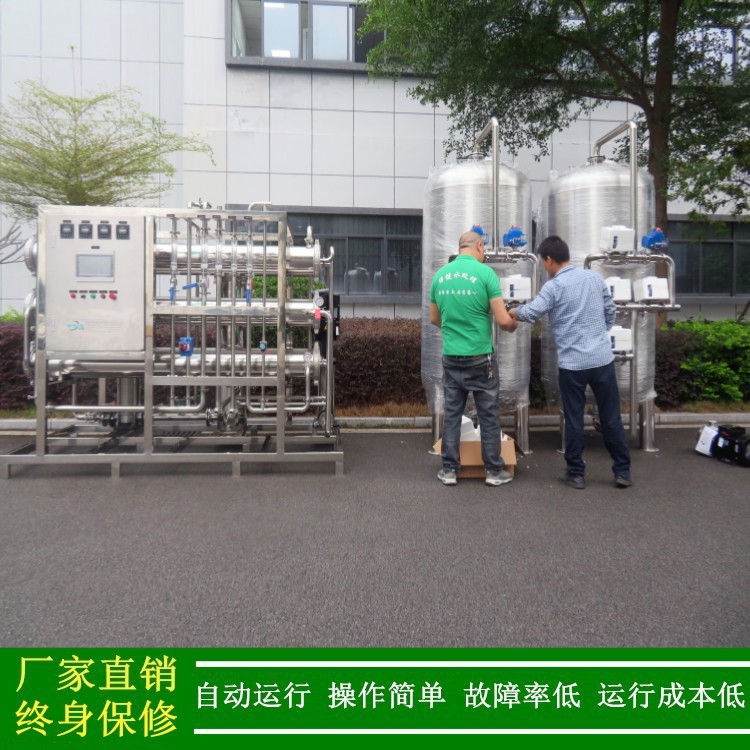 厂家绿健供应5T/H不锈钢双级RO纯水处理设备保健食品生产用纯水机