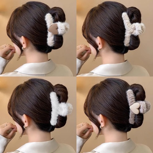 Korean Maillard versatile hairpin set, shark clip with a sense of elegance, size of hair volume at the back of the head, large acrylic hair clip