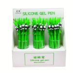 卡通可爱硅胶造型水笔摇摇乐创意竹子熊猫学生黑色签字中性笔